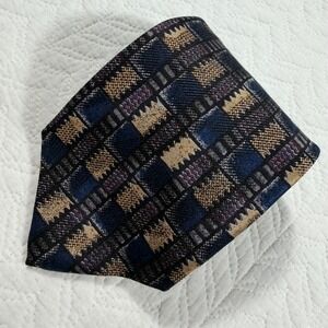 Vtg Robert Talbott Nordstrom 25 Mens Plaid 100% Silk Necktie Italy Made USA